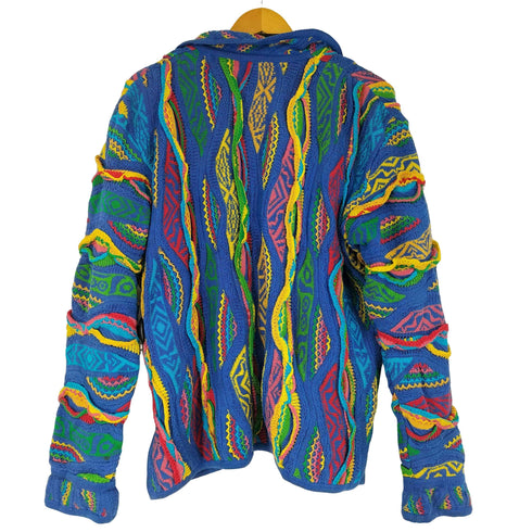 クージー COOGI 90S 3Dニットカーディガン メンズ import:M